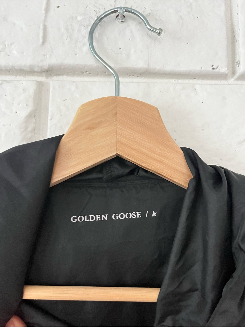 Golden Goose Sneaker Maker One Size Lab Windbreaker Coat Black Size Large Unisex - Picture 5 of 6